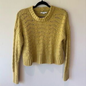 American Eagle Outfitters Yellow Crew Neck Sweater